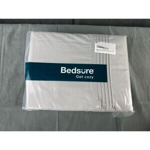 Bedsure Twin XL Size Sheet Set Deep Pocket Moisture Wicking Light Gray NEW